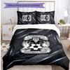 Coventry City Football Printed 3 Pieces Bedding Set, Comfortable Skin Friendly Bedroom Duvet Cover Set