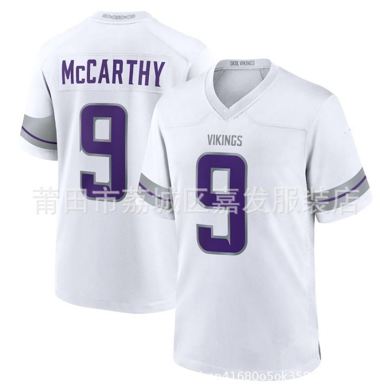 Minnesota Vikings NFL Football Jersey Thielen Jefferson 18 14 8 Adult Men Cotton Sports Uniform Fan Wear