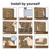 120FT Wicker Repair Kit Synthetic Embossing Rattan Fix Materials Waterproof DIY Rattan Chair Basket Furniture Basket Repair Plastic Flat Wicker