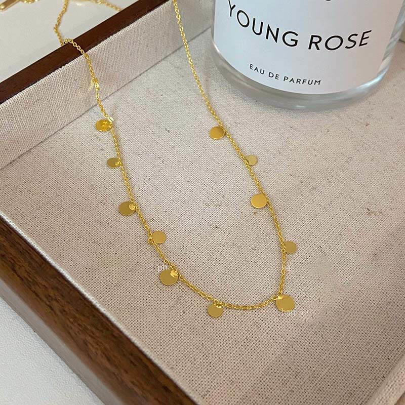 Multi-layer Acrylic Beaded Star Moon Starburst Charm Necklace for Women Bohemian Female Coin Chain Neck Jewelry