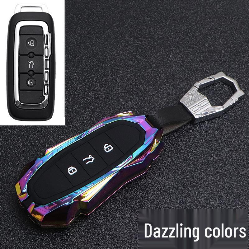 Premium Metal Protective Shell for 2021 Qoros 5 Key - Fits Qoros 3/5/7