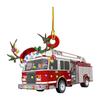 Christmas Vehicle Ornament Acrylic Truck Tractor Airplane Christmas Tree Ornament For Holiday Party Decoration Home Ornament
