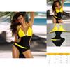 Costume da Bagno Intero Bikini Bloccante Colorato alla Moda Decorazione