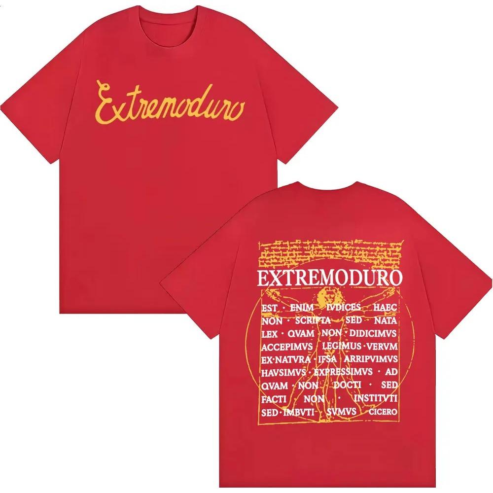 Rock Band Extremoduro Tour Print T Shirts Men's Clothing Harajuku High Street T-shirt Man Cotton Short Sleeve T-shirts