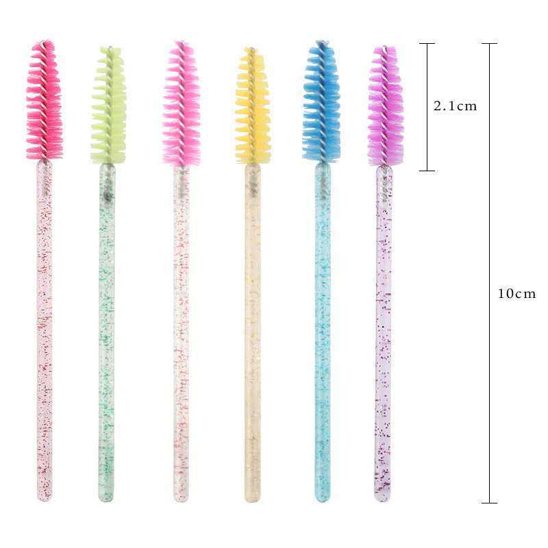 50Pcs Disposable Eyelash Wands Brush Eyebrow Comb Eye Lashes Extension Accessories Mascara Wand Makeup Professional Beauty Tool