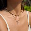 European and American titanium steel necklaces, niche snake bone chains, light luxury hand accessories, stainless steel necklaces, accessories,