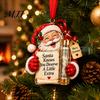 Stocking Stuffer Gift Idea Christmas Cash Holder Ornament for Holiday Tree Decorations, Transparent Acrylic Money Display Hanging Box with String