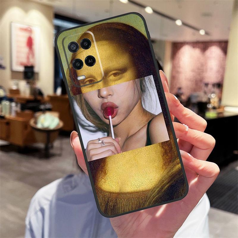 Famous Aesthetic Statue Case For Oppo A94 A54 A40 A60 A80 A98 A78 A18 A38 A58 A16 A76 A96 A17 A77 A74 A57S A15 Cover
