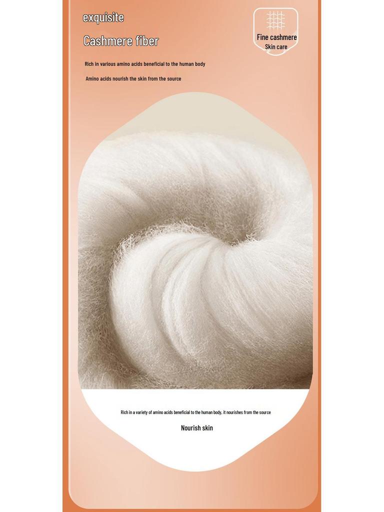 Women's Cashmere Silk Warm Underwear Set: Dual-Sided Brushed Pants & Top for Waist and Abdomen Support.