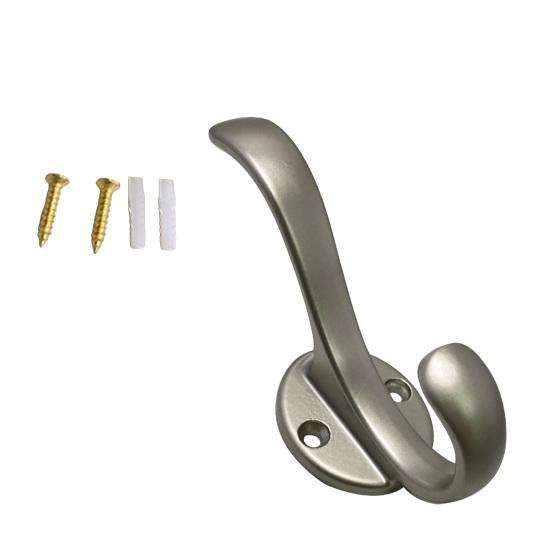 

Coat Hook Corrosion-Resistant Wall Hooks Space Saving Upper And Lower Hooks for Bathroom Kitchen Bedroom H
