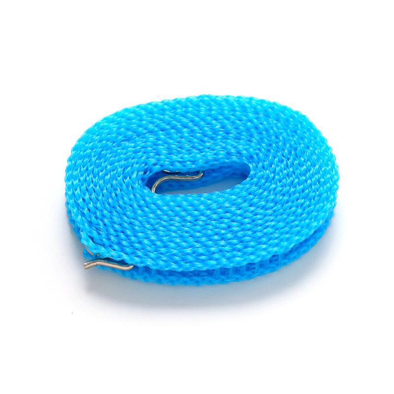 

Non-Slip Windproof Outdoor Clothesline with Fixing Buckle and No-Punch Installation. 3 meters синій