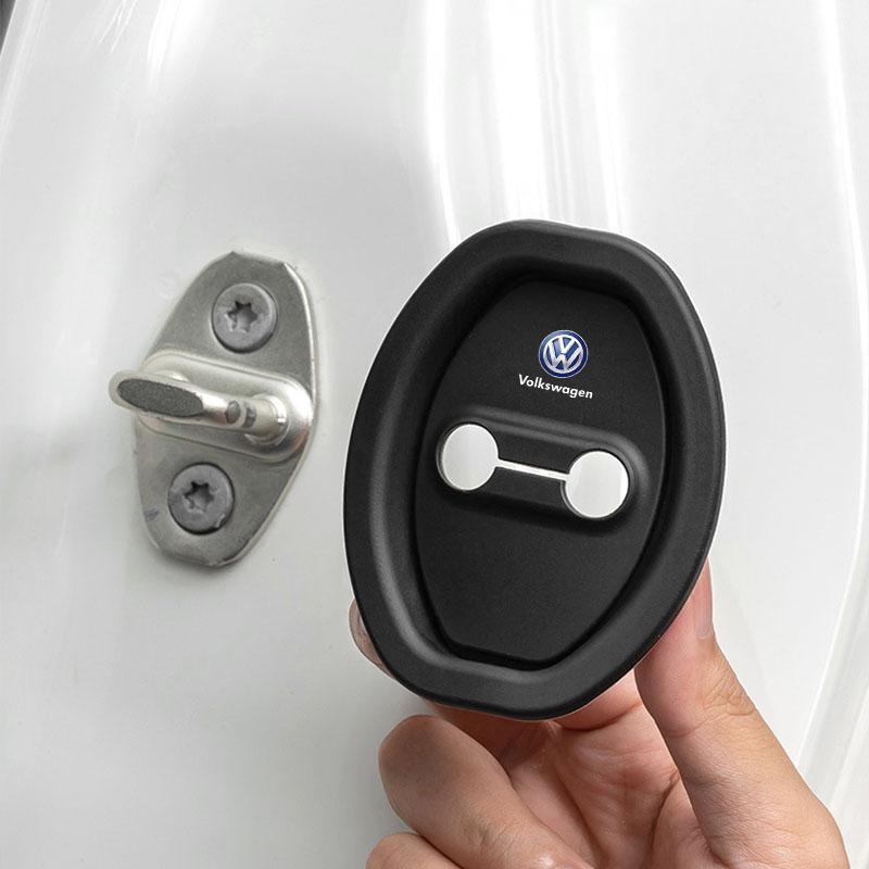 4Pcs Car Door Stopper Cover Door Lock Protective Covers For Volkswagen Polo Golf-4 5 6 7 MK5 MK6 MK7 Tiguan Passat 3B7 601 171