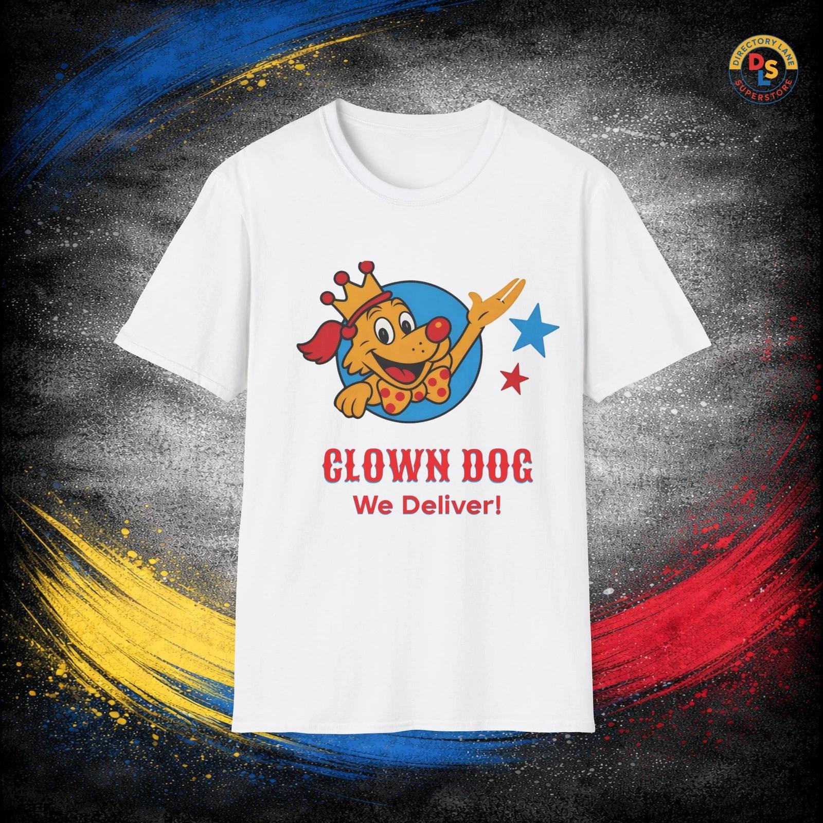 

Clown Dog T-Shirt Don t Tell Mom Babysitters Dead Movie Unisex Softstyle Tee 3XL