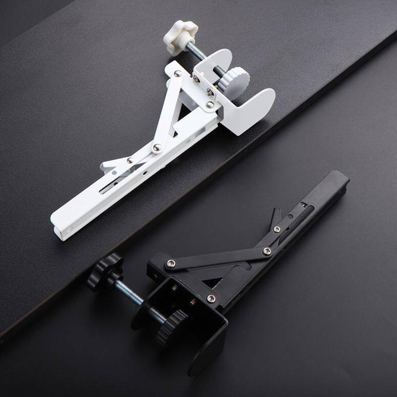 Space Saving Heavy Duty Foldable Desktop Bracket Punch Free Desk Extension for Organized Office Home