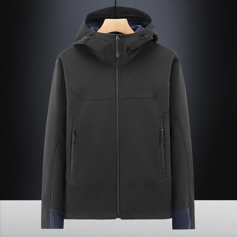 Cross-Season Outdoor Windbreaker: Hooded, Tactical Softshell Jacket for Autumn and Winter
