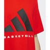 Adidas Basketball Tee   Red Je3763