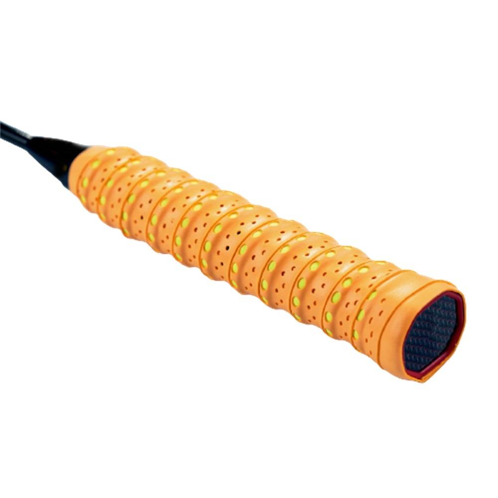 Теннисные накладки на ручку Противоскользящая защита ручки Напульсник Бадминтонная накладка Дышащая спортивная накладка Лента 110 см Эластичные напульсники оранжевый