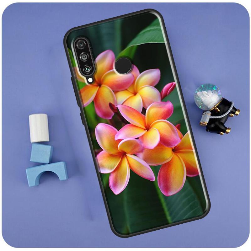 

Frangipani Flowers For Huawei Nova Y70 Y91 Y90 Y60 Y61 Y72 Y73 3i 7i 8i 11i 12i 9 10 SE P20 P30 P40 Lite Case Huawei P30 Lite