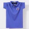 T-shirt da uomo a maniche corte con risvolto taglie forti. Polo oversize. T-shirt a mezza manica casual da lavoro in cotone sottile