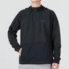 Under Armour Rush All Purpose Fz Printed Logo Sports Casual Hooded Jacket Men Jackets Black 1373719-001