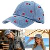 Fashionable Heart Embroidered Cotton Baseball Cap For Women Men Trendy Design Soft Comfortable Adjustable Size 54-60cm