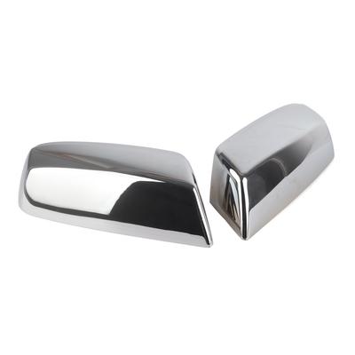 2pcs Door Rear View Mirror Cover ABS Chrome Housing Cap Replacement for Silverado MK3 2014‑2017