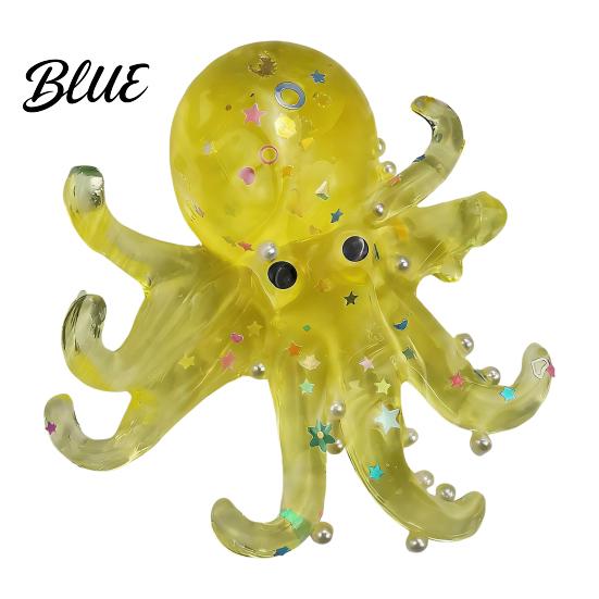 Stress Relief Gift for Adults Realistic Octopus Squeeze Toy Soft Slow-Rising Fidget Decompression Cute TPR Gadget Kids Portable Reliever