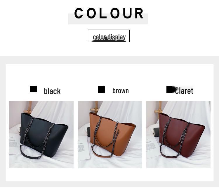 Women's 2025 Soft PU Large Capacity Crossbody Tote Shoulder Handbag - European & American Fashion