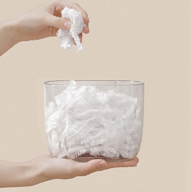 Clear Disposable Food Cover Storage Box Freshes Keeping Bag Organizer Wall-mounted Kitchen Plastic Wrap Container Gifts