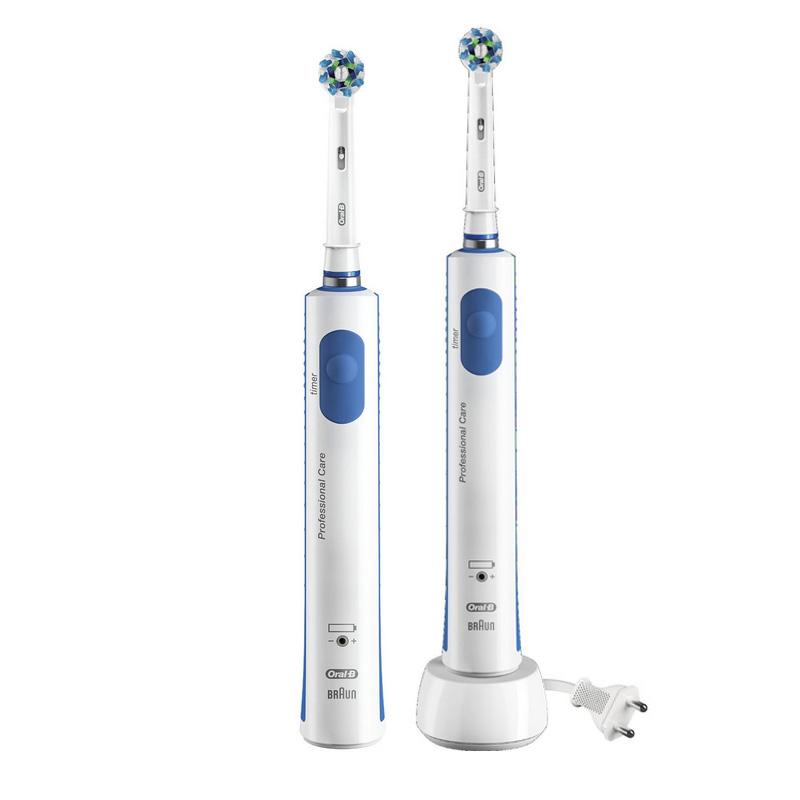 

Oral B Pro690 D16Plus Синий набор из 2 предметов, евровилки, 220 В белый