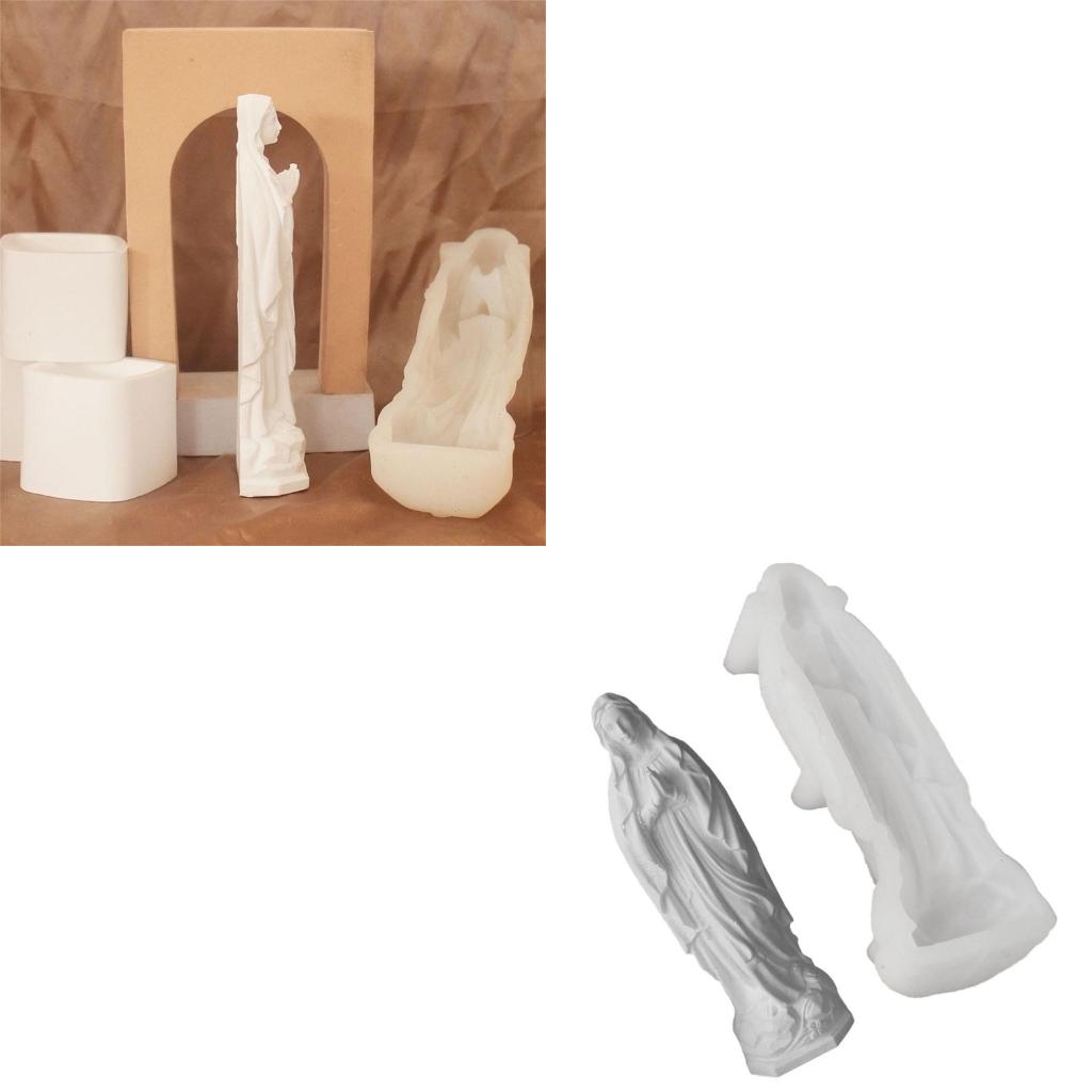 3D Religious Figurine Silicone Molds for Epoxy Resin Soap Making Home Decoration Temperature Resistant CN