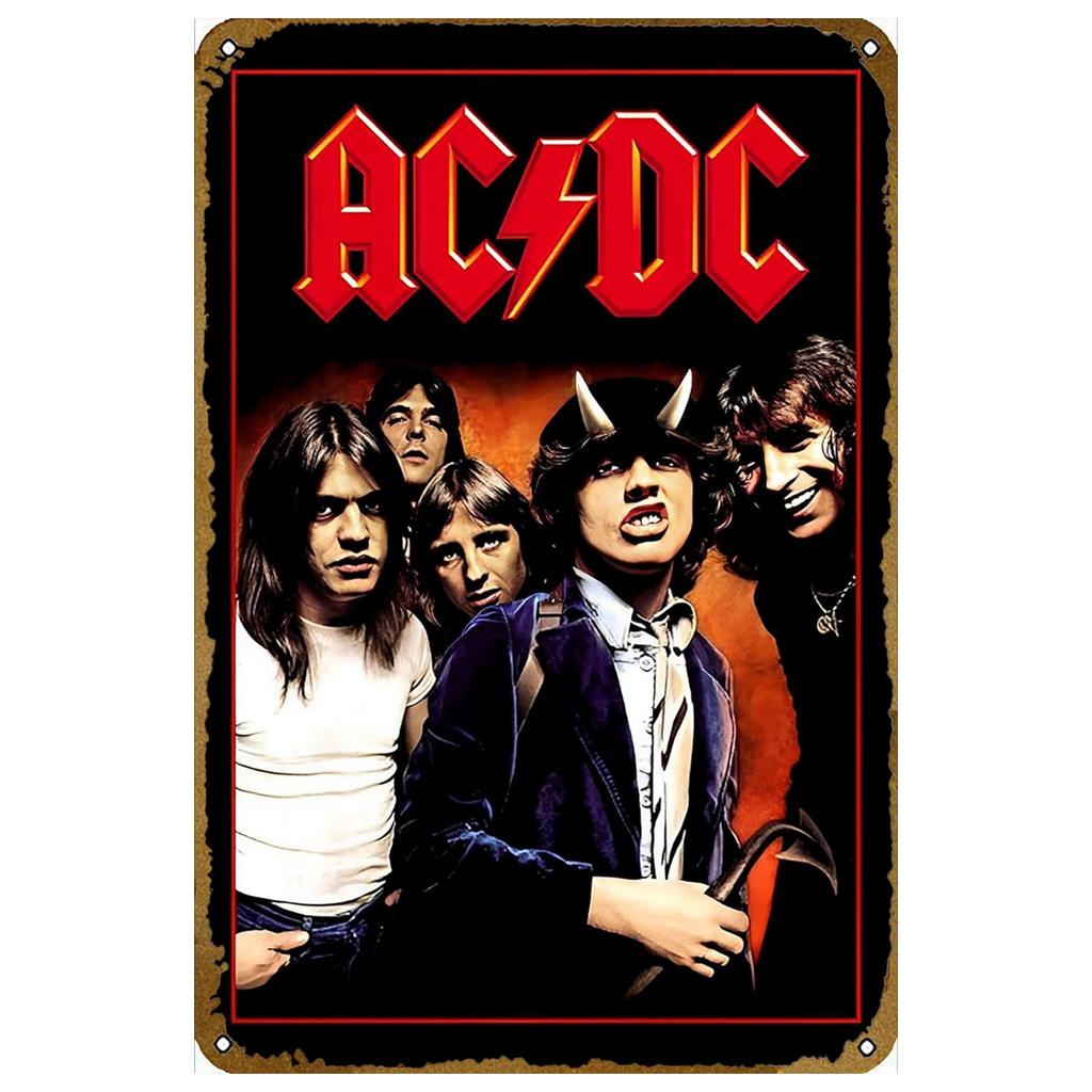Rock Roll Metal Tin Signs Bands Wall Decoration Plaque Vintage Art Poster Iron Painting for Man Cave Home Cafe Garden Club Bar