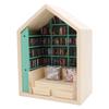 Bookshelf Mini House Kit Wooden Decorative Exquisite Cute Long Life Tiny House Kit for Bedroom Study
