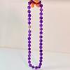 Vintage Natural High Quality Amethyst Necklace Clavicle Chain