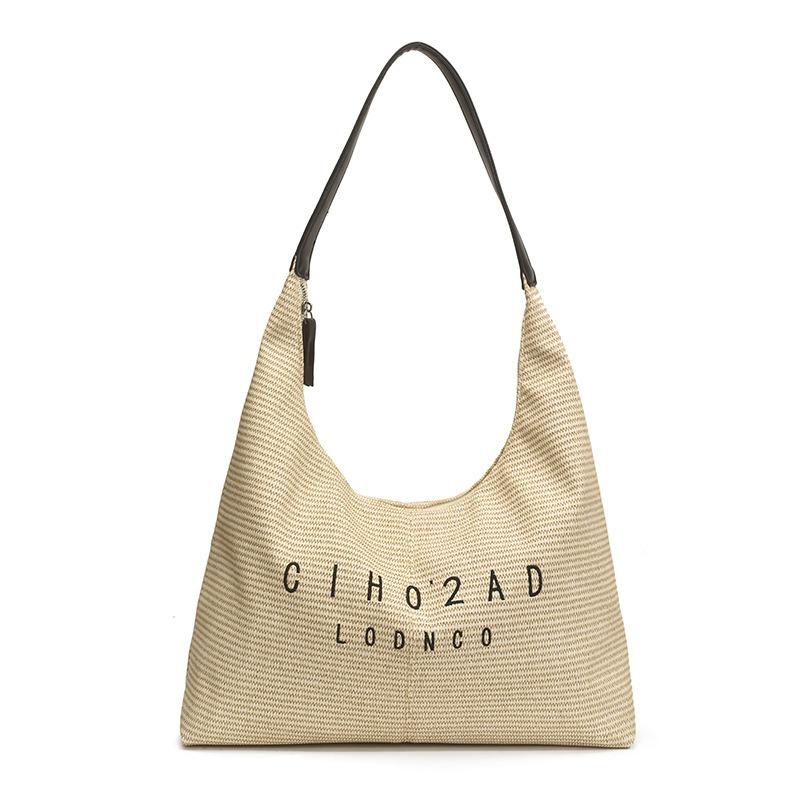 Fashion Large-capacity Tote Bag Women's Summer New Simple Casual Shoulder Bag High-value Versatile Bag