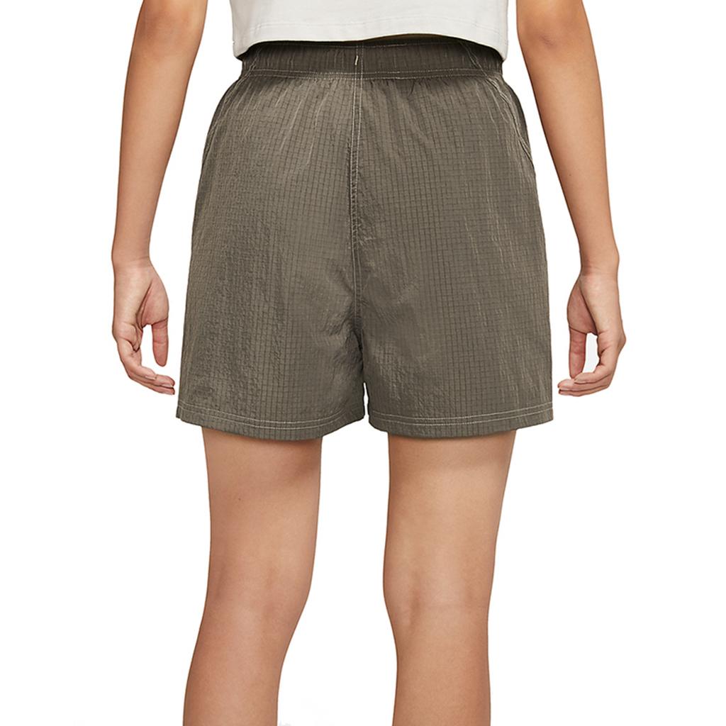 Nike Sportswear Swoosh Casual Breathable Drawstring Shorts Women Bottoms Brown DD5593-004