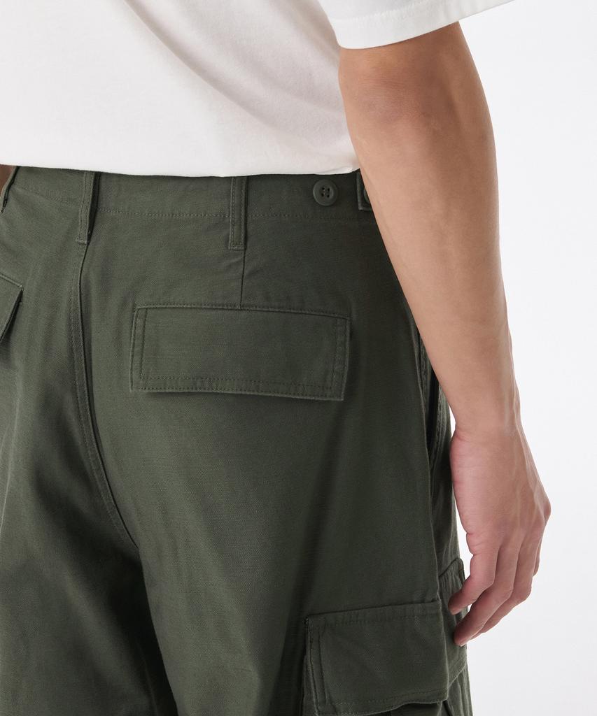 Musinsa Standard Back Satin Parachute Cargo Pants [Khaki]