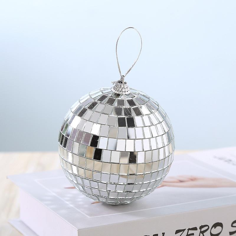 Reflective Glass Rotating Mirror Ball For Disco DJ Mirror Reflection Glass Ball Light For Christmas Party 8D