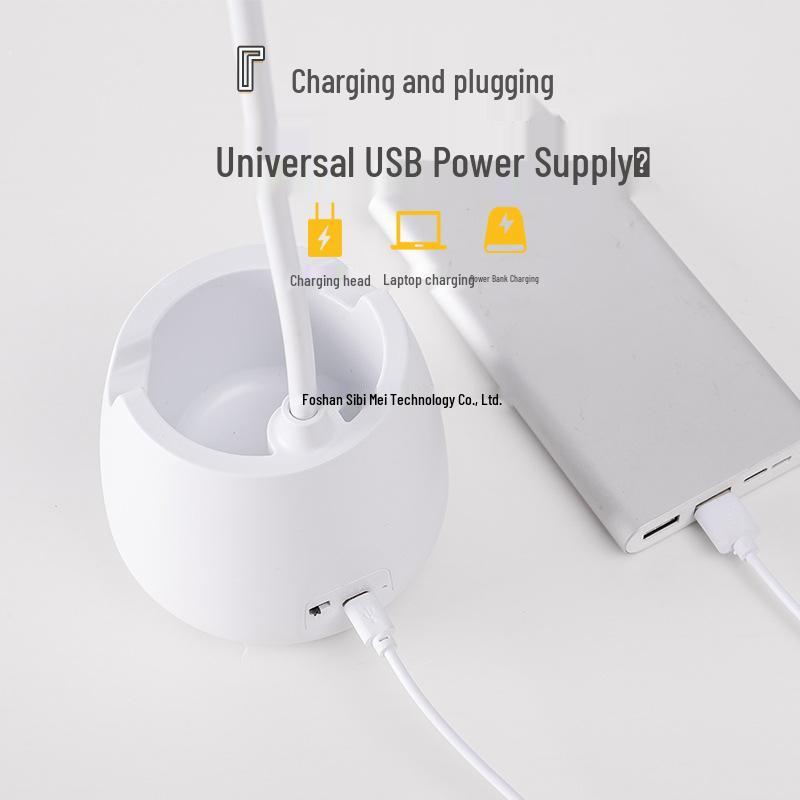 Rechargeable LED Desk Lamp for Eye Protection - Ideal for Studying, Dorms, Bedrooms, and Bedside Reading