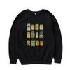 Retro Jarred Pickles Pattern Round Neck Hoodie