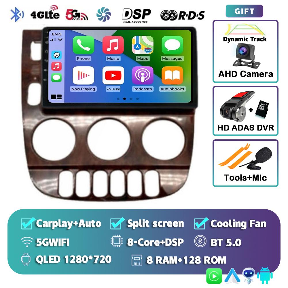 Android 13 Carplay Auto For Benz M-Class W163 ML 1997 1998 1999 2001 2002 2003 2004 2005 Car Radio Multimedia Player Stereo DSP