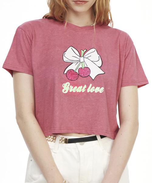 Greatest Cherry Tee Pink Free