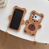 3D Kreslený Medvěd Měkké Silikonové Pouzdro na Telefon Pro iPhone 17 Air 16e 15 13 14 12 11 Pro Max Mini XS XR X 7 8 Plus Nárazuvzdorný Kryt