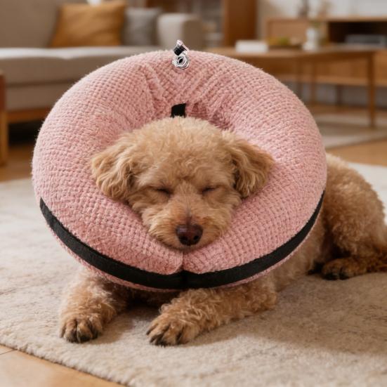 Inflatable Dog Collar Blow Up Dog Donut Collar Cone Collar Alternative After Surgery Pet Donut Collar for Large Medium Small Dogs Cats Post Surgery