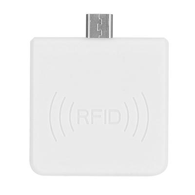 Non Contact Mini Card Reader Adapter ID Mobile Phone Smart Micro USB Converter(White )