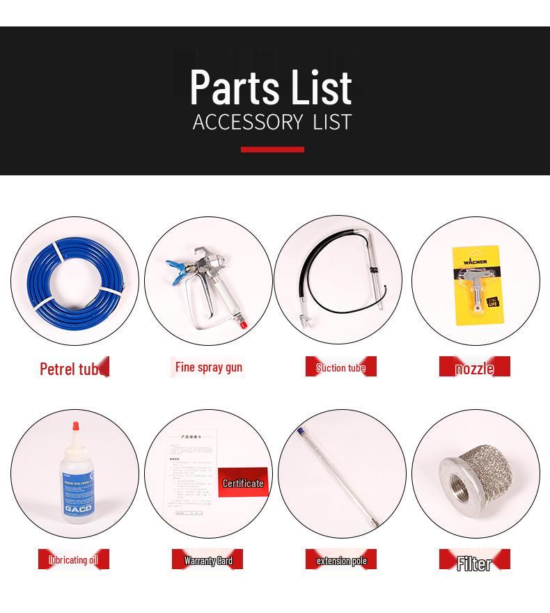 Waterproof Polyurethane Paint Sprayer with High-Pressure Ceramic Pump
