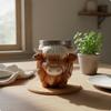 Tierbecher Präsentierbare Tasse Kreativ Dekorativ zur Ausstellung, Schreibtisch Hochlandrind