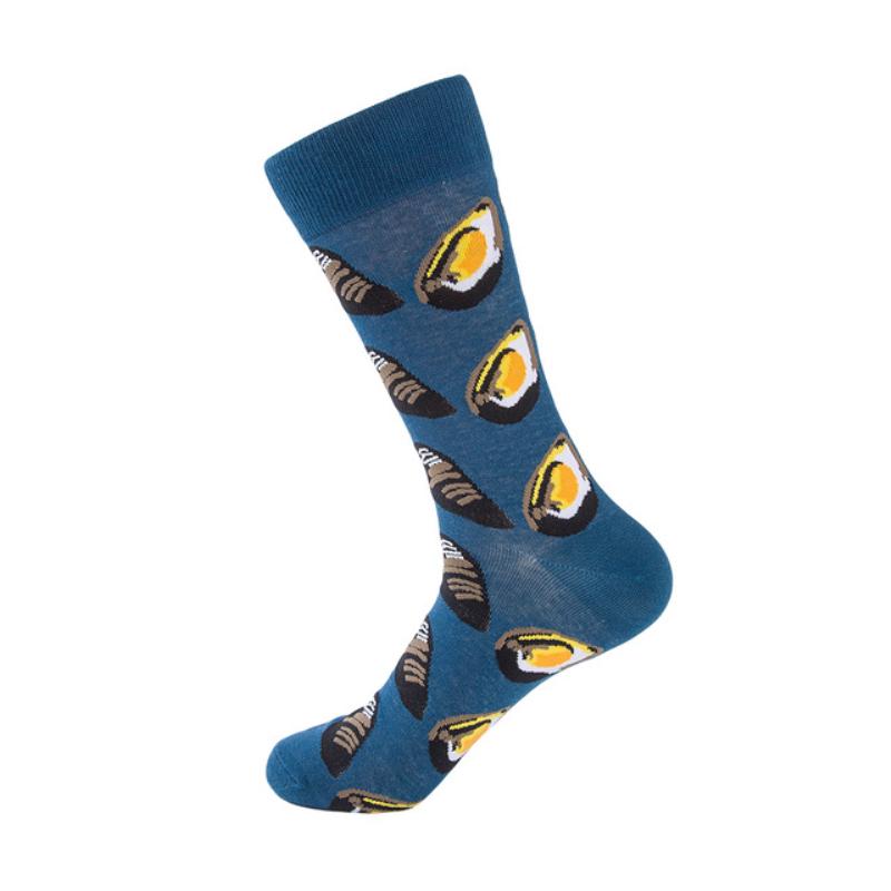 Men Socks Cotton Crew Socks Cartoon Animal Dog Pattern Socks Novelty For Christmas Gift