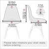 Printed Stretch Shell Chair Cover Spandex Armless Back Chair Covers Washable Slipcover Furniture Protector for Home Office Hotel