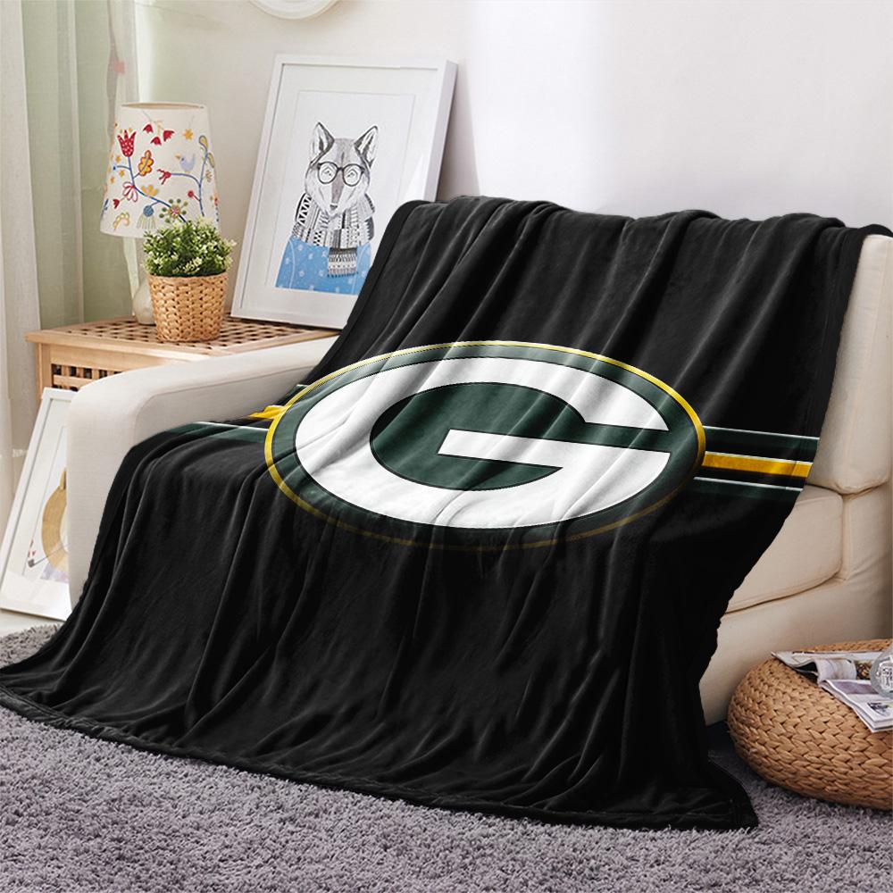 Green Bay Packers Flannel Blanket, High quality Comfortable for All Seasons, Home Decor, Warmth and Comfort